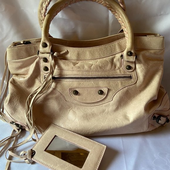 balenciaga chevre leather